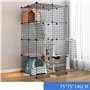 Generic Niches pour chat - Cage pour chat - Grande cage à 2/3/4/5 niveaux - Cage pour chat en fil métallique - Maison pour petit
