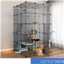 Generic Niches pour chat - Cage pour chat - Grande cage à 2/3/4/5 niveaux - Cage pour chat en fil métallique - Maison pour petit