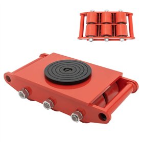 Personnalisez ce dont vous avez besoin 8T Chariot de transport de machines en acier robuste avec 6 roues en polyuréthane - Capuc