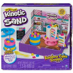 Kinetic Sand Sable magique - Rainbow Cake SHOPPE - 680 g de sable jaune