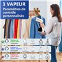 2 in 1 Defroisseur Vapeur Vertical Humide et Sè
