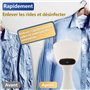 Défroisseur Vapeur, 1800W Fer à Repasser Portable avec Réservoir d'eau de 320ml, 2 in 1 Defroisseur Vapeur Vertical Humide et Sè