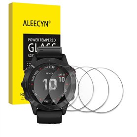 4 Pièces Verre Trempé Compatible Garmin Fenix 6X Pro/Sapphire Editions/Solar Edition 51mm / Huawei Watch GT 2 Pro 46mm
