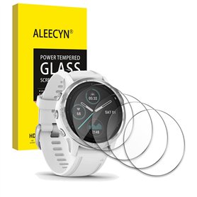 4 Pièces Verre Trempé Compatible Garmin Fenix 6S / Fenix 6S Pro/Forerunner 745，2.5D Bord