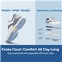 FitVille Chaussures de Tennis Extra Larges pour Homme - Respirantes - pour Le Tennis, Le Badminton, la Marche, la Salle de Sport