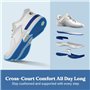 FitVille Chaussures de Tennis Extra Larges pour Homme - Respirantes - pour Le Tennis, Le Badminton, la Marche, la Salle de Sport