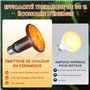 TobeBright 150W lampe chauffante poussin en céramique, Ampoule chauffante sans lumière pour tortue, lampe chauffante terrarium p