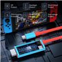Câble HDMI portable, compatible avec Nintendo NS/OLED Type USB C vers 4K HDMI Switch Dock TV Adaptateur, compatible avec Switch 