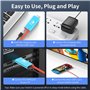 Câble HDMI portable, compatible avec Nintendo NS/OLED Type USB C vers 4K HDMI Switch Dock TV Adaptateur, compatible avec Switch 