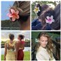 EUZUXU 10 Pièces Pinces à Cheveux en Forme de Fleur, Fleur Mignonne-Fleur en Forme de Femmes Accessoires de Coiffure Pour Filles