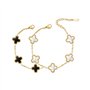 AOWVUTS 2 Pièces Bracelet Trefle Chanceuse