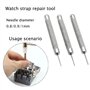 Aidqxbaoer Outil Reparation Bracelet Montre, Kit Petit Tournevis Precision pour Horlogerie/Lunettes,Trois poinçons de diamètres 