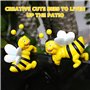 LUMOOM 2PCS Figurines d'abeille De Jardin, Petites Abeilles Mignonnes, Figurines De Jardin en RéSine, Animaux Ornementaux pour B