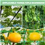 LUMOOM Treillis Solide pour Concombres, Tomates Et Plantes Grimpantes, Grillage de Jardin Renforcé avec Mailles de 10cm, Support