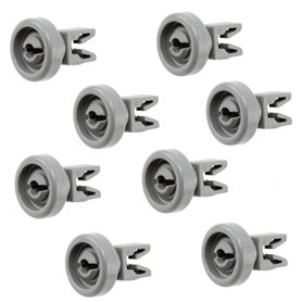 Lot de 8 roulettes de panier supérieur de lave-vaisselle compatibles avec Zanussi 50286967000 50269970005 50278101006 5026992100