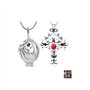 HJYZY Lot de 12 pendentifs avec médaillon en forme de verveine avec inscription « The Vampire Jewelry » d'Elena Gilbert