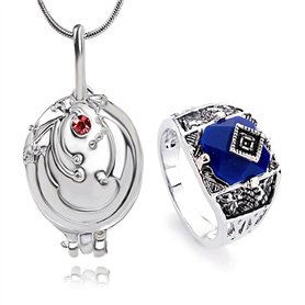 HJYZY The Vampire Diaries Lot de 12 bijoux autocollants Elena Gilbert avec pendentif en forme de verveine pour les fans