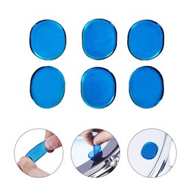Atténuateurs d'harmoniques 6 Pièces Tambour Amortisseur Gel pour Toms Tambours Bleu