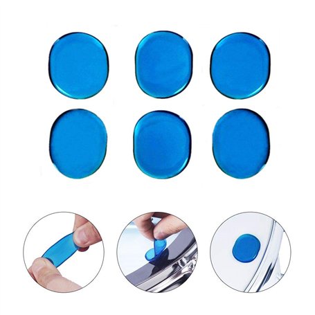 Atténuateurs d'harmoniques 6 Pièces Tambour Amortisseur Gel pour Toms Tambours Bleu
