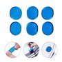 Atténuateurs d'harmoniques 6 Pièces Tambour Amortisseur Gel pour Toms Tambours Bleu