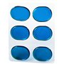Atténuateurs d'harmoniques 6 Pièces Tambour Amortisseur Gel pour Toms Tambours Bleu