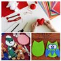 HellDoler Tissu en Feutre, 60pcs DIY Feuille de Feutrine 20x30cm Multi-Couleurs pour Artisanat Patchwork Couture ou Bricolage Dé