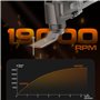 Fexrror Outil Multifonction Sans Fil 20V, Scie Oscillante Avec Batterie et Chargeur, 8000-19000 RPM, 6 Vitesses Variables, Angle