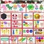 Chennyfun Fidget Toys Adventskalender 2024 dinosaurios 58 Pcs Calendrier de l'Avent de Noël, Anti-stress pour Soulager le Stress