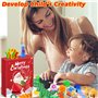Chennyfun Fidget Toys Adventskalender 2024 dinosaurios 58 Pcs Calendrier de l'Avent de Noël, Anti-stress pour Soulager le Stress