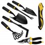 Kemaier Lot de 7 outils de jardinage en acier inoxydable