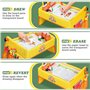 Jojoin Plateau Voiture, Plateau de Voyage Enfants pour Siège Voiture et Poussette Voyage Aérien avec Sac de Rangement + 5 Papier