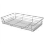 Tiroir Télescopique de Cuisine, Panier Coulissant pour Placard Cuisine Panier de Rangement Coulissant Panier en treillis métalli