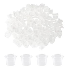 TRKETK 300 Pièces Tattoo Ink Caps 12mm Capuchon d'Encre de Tatouage en Plastique Petit Récipient Créatif À Encre pour Encre de T