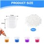 TRKETK 300 Pièces Tattoo Ink Caps 12mm Capuchon d'Encre de Tatouage en Plastique Petit Récipient Créatif À Encre pour Encre de T
