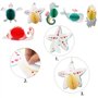 DUGYIRS 14 Pièces Découpes de Papier Nid D'abeille de Poissons Tropicaux Sous La Plage de La Mer Décorations Suspendues à Thème 
