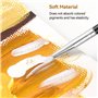 HERCHR Pinceau Silicone, Lot de 5 Pinceau Silicone Sculpture, Pinceau sculpteur, Pinceaux en Silicone pour Modeler, Pinceau Embo