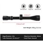 ToopMount Lunette de visée 3-9X40mm Optique étanche et Antichoc pour la Chasse à l'airsoft avec des Supports de Rail Weaver/Pica