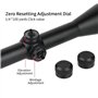 ToopMount Lunette de visée 3-9X40mm Optique étanche et Antichoc pour la Chasse à l'airsoft avec des Supports de Rail Weaver/Pica
