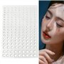 Lot de 2 feuilles de gouttes d'eau transparentes autocollantes rondes en résine en forme de goutte d'eau pour bricolage