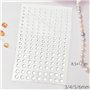 Lot de 2 feuilles de gouttes d'eau transparentes autocollantes rondes en résine en forme de goutte d'eau pour bricolage, scrapbo