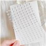 Lot de 2 feuilles de gouttes d'eau transparentes autocollantes rondes en résine en forme de goutte d'eau pour bricolage, scrapbo
