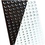 Lot de 2 feuilles de gouttes d'eau transparentes autocollantes rondes en résine en forme de goutte d'eau pour bricolage, scrapbo