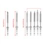 Fer à Souder En Acier Inoxydable Mini Remplacement De Bouts De Fer à Souder Panne Rechange Solder Portable TS100(7pcs Pannes à S