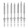 Fer à Souder En Acier Inoxydable Mini Remplacement De Bouts De Fer à Souder Panne Rechange Solder Portable TS100(7pcs Pannes à S