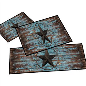 Lot de 3 tapis de cuisine occidentaux