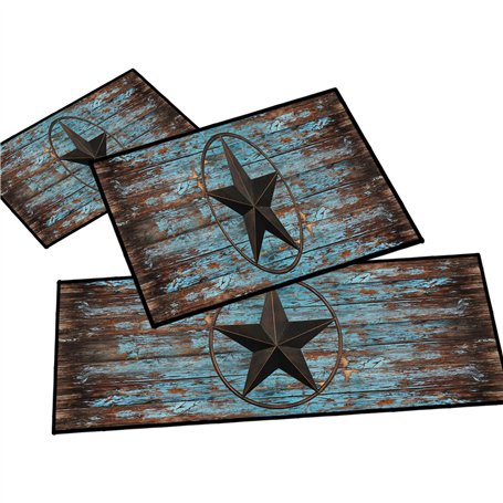 Lot de 3 tapis de cuisine occidentaux