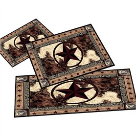 Lot de 3 tapis de cuisine occidentaux