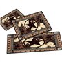 Lot de 3 tapis de cuisine occidentaux