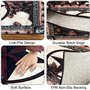Lot de 3 tapis de cuisine occidentaux, anti-fatigue, motif étoile du Texas sur panneau en bois rustique, tapis de sol vintage an