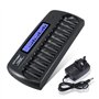 CITYORK Chargeur Intelligent LCD avec 12 emplacements et Protection IC intégrée